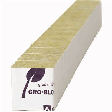 Grodan® Improved Gro - Block™ Mini - Blocks™ - 1.5in - Strips - Non - Shrink Wrapped - 1.5in x 1.5in x 1.5in - Black Label Supply llc