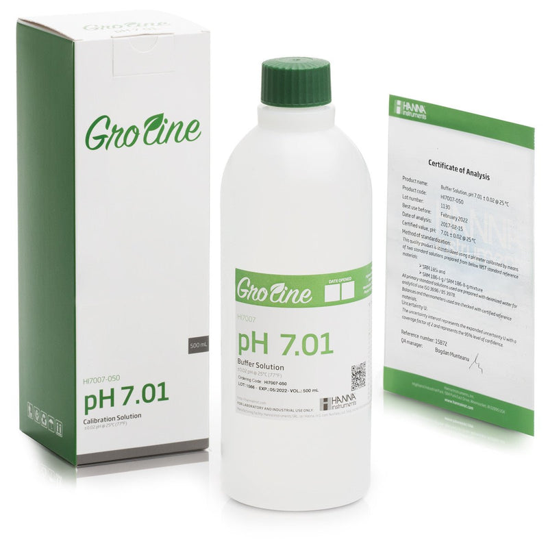 Groline pH 7 buffer solution 500 ml - Black Label Supply llc