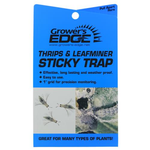 Grower's Edge® Thrip & Leafminer Sticky Traps - Black Label Supply llc