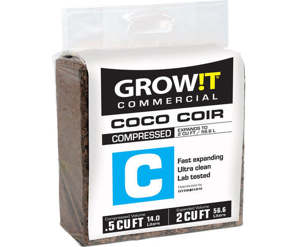 GROW!T Commercial Coco, 5kg bale - Black Label Supply llc