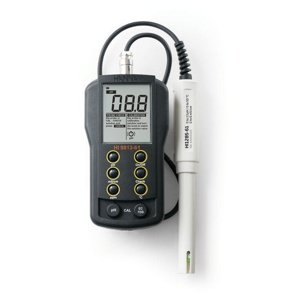 Hanna pH/EC/TDS/Temperature meter with CAL Check - Black Label Supply llc