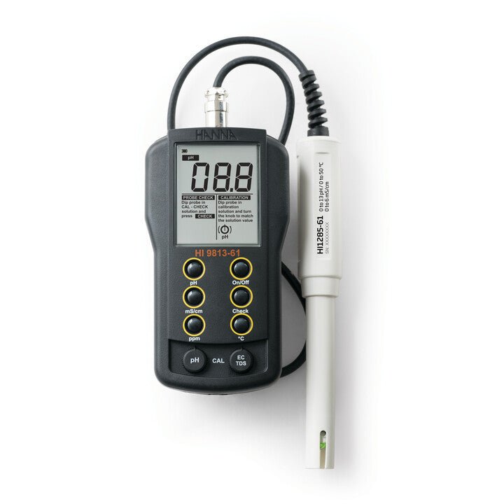 Hanna pH/EC/TDS/Temperature meter with CAL Check - Black Label Supply llc