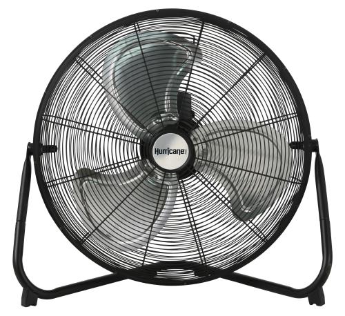 Hurricane® Pro High Velocity Metal Floor Fan 20 in - Black Label Supply llc