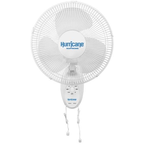 Hurricane® Supreme Oscillating Wall Mount Fan 12 in - Black Label Supply llc