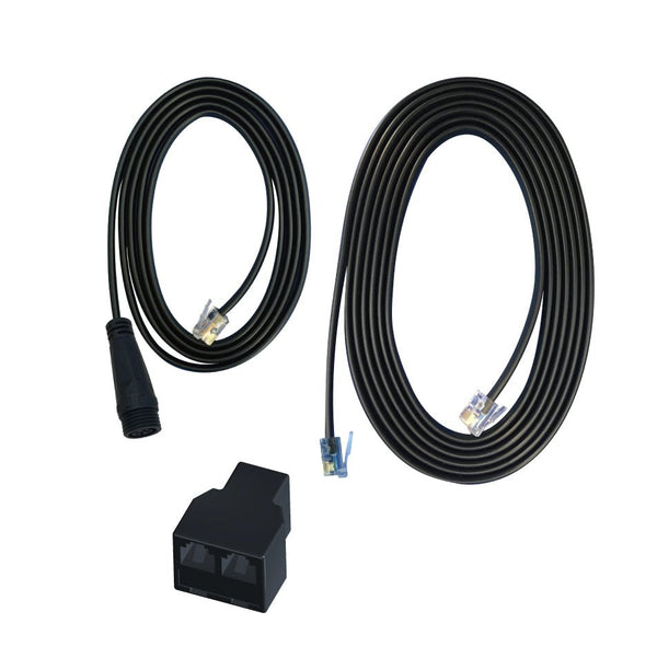 Hydro - X RJ12 to 3 Pin IP67 Convertor Cable Set: (1x RJ12 to 3 Pin IP67 Convertor Cable, 1x RJ12 T - Splitter, 1x16' RJ12 Cable) - Black Label Supply llc