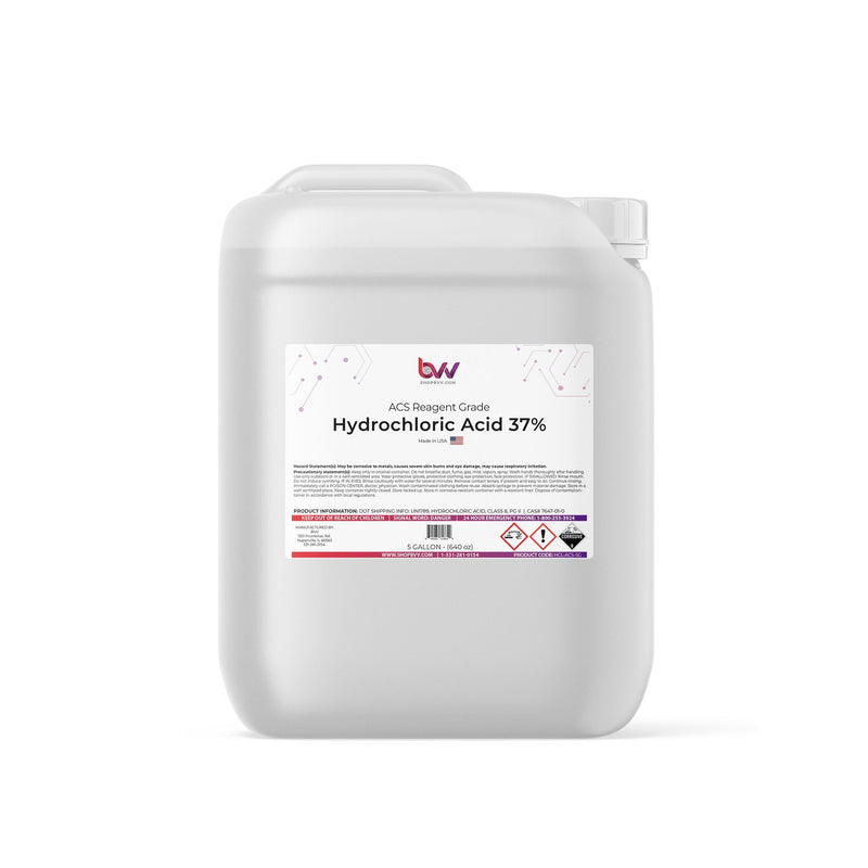 Hydrochloric Acid 37% ACS Reagent Grade (HCL) - Black Label Supply llc