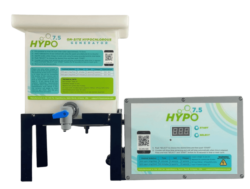 Hypo 7.5 Hypochlorous Acid Generator - Black Label Supply llc