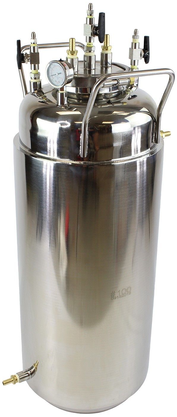 Jacketed Stainless Steel LP Tank with Internal Condensing Coil and Dip Tube - Black Label Supply llc