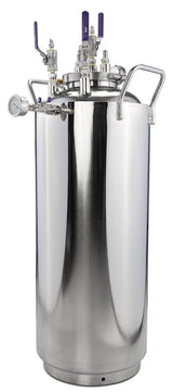 Jacketed Stainless Steel LP Tank with Internal Condensing Coil and Dip Tube - Black Label Supply llc