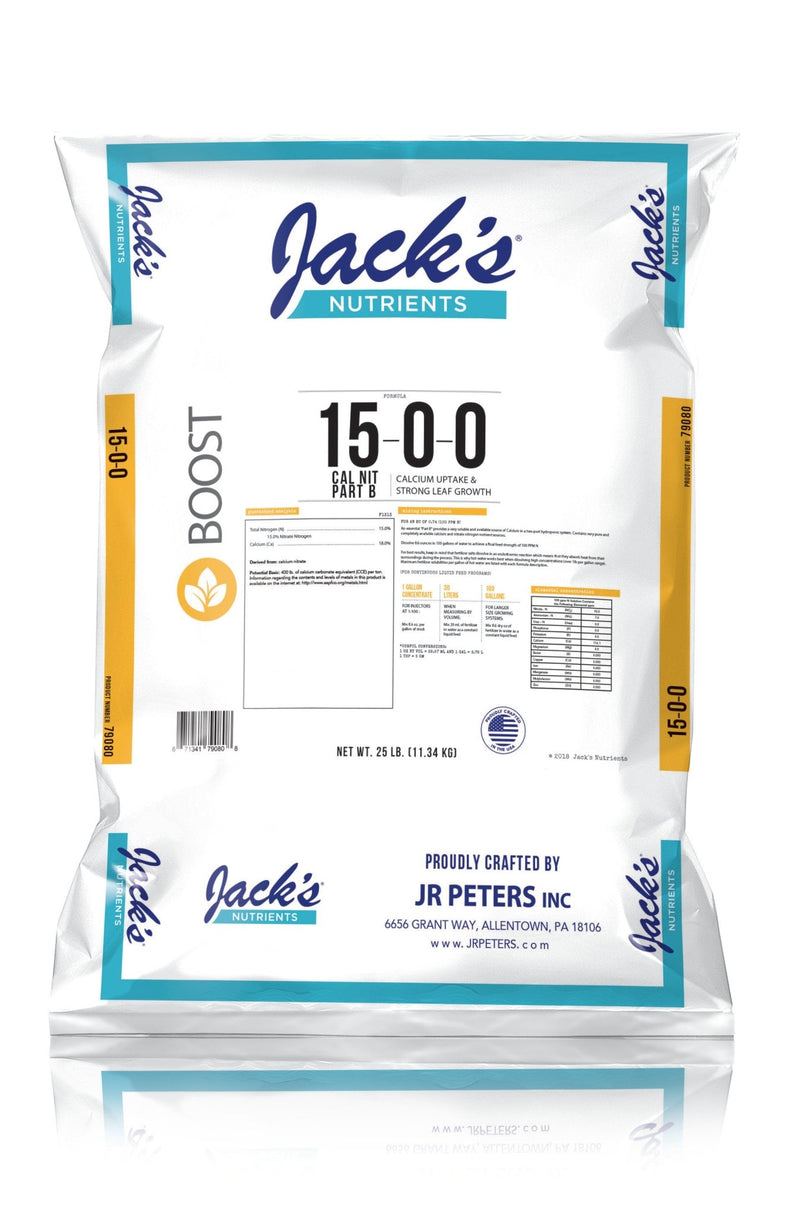 Jack's® Nutrients 15 - 0 - 0 Calcium Nitrate Part B Fertilizer - Black Label Supply llc