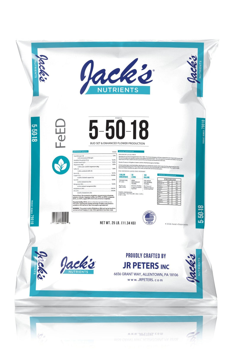 Jack's® Nutrients 5 - 50 - 18 UltraViolet Fertilizer - Black Label Supply llc