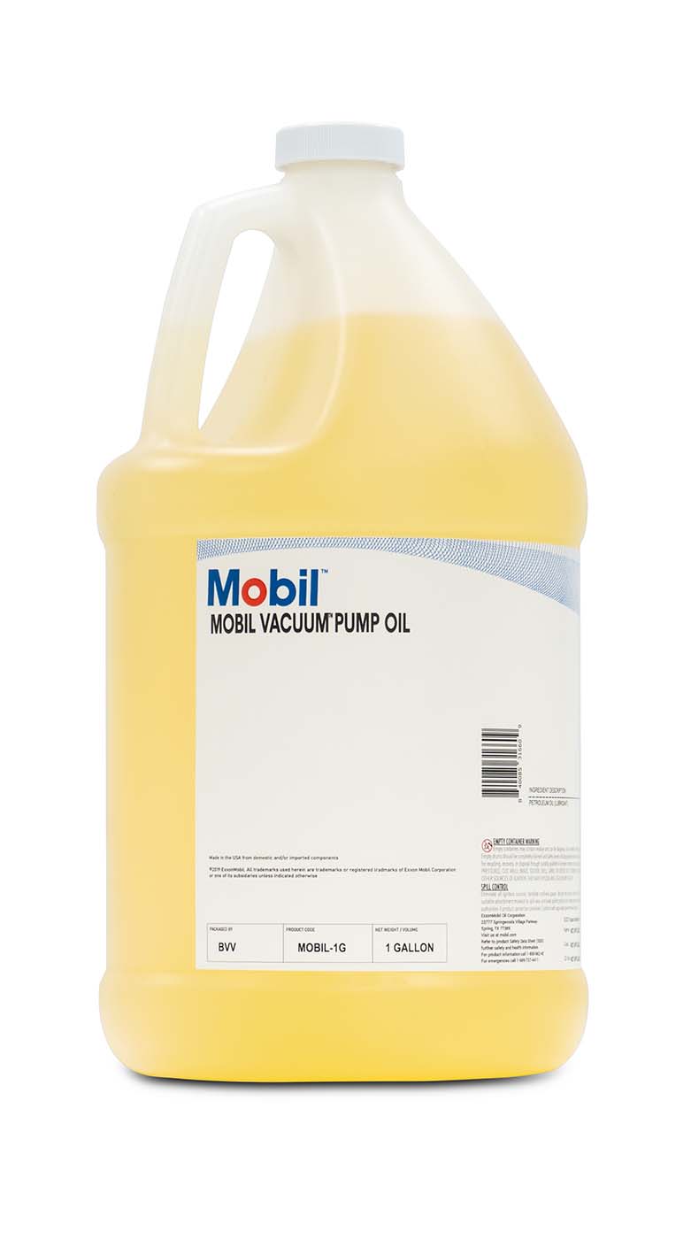 Mobil Vacuum Pump Oil SAE Grade 20, ISO Viscosity Grade 68 (Mist Free) - Black Label Supply llc