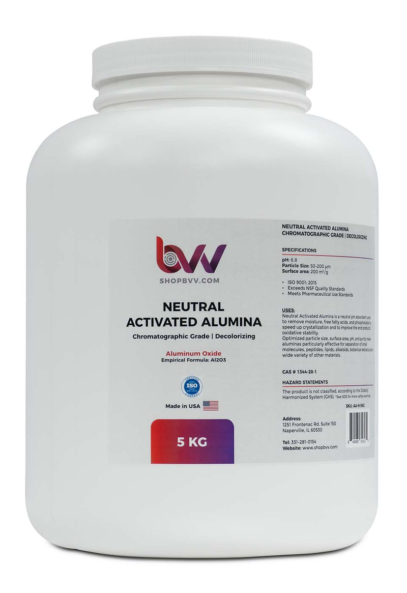 Neutral Activated Alumina Chromatographic Grade (50 - 200um) *Compare to Alumicel™N - Black Label Supply llc