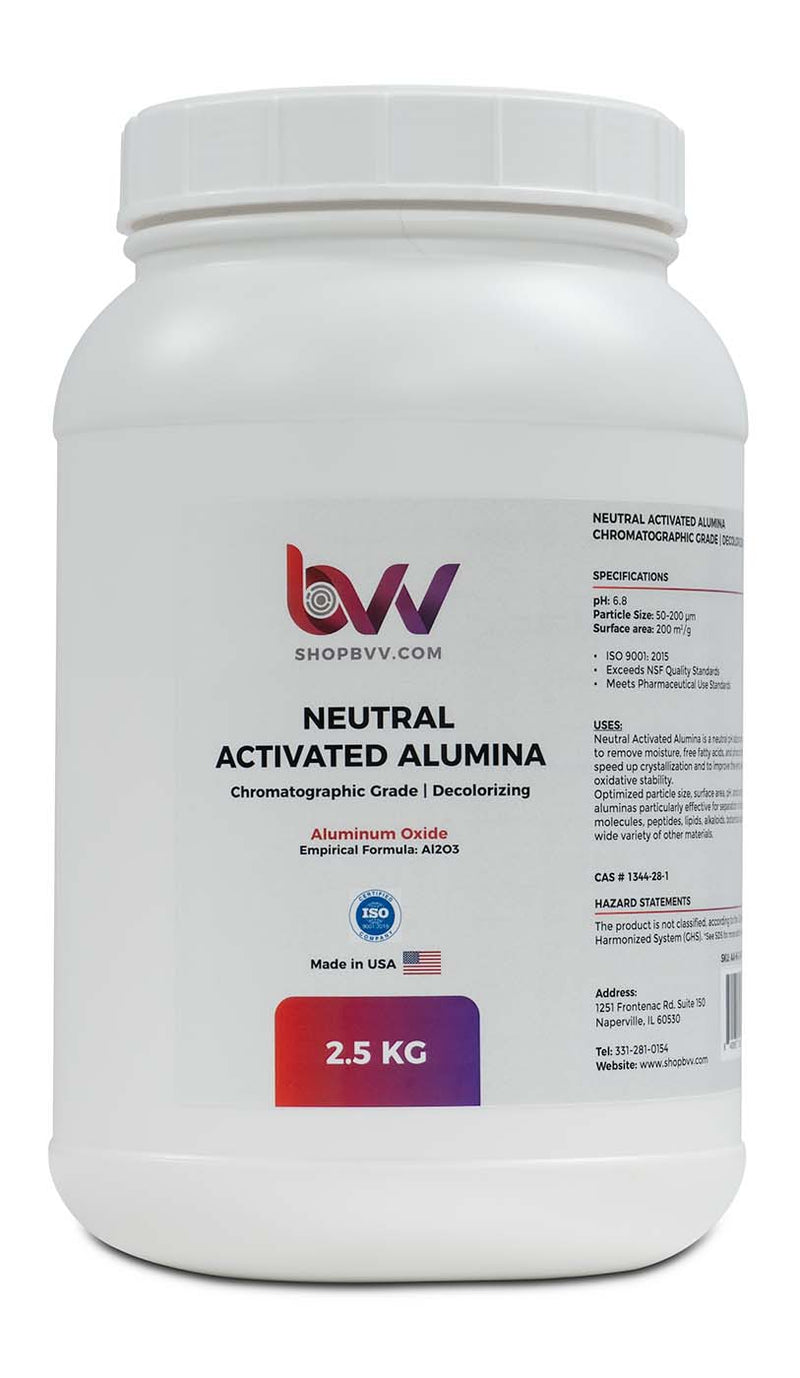 Neutral Activated Alumina Chromatographic Grade (50 - 200um) *Compare to Alumicel™N - Black Label Supply llc