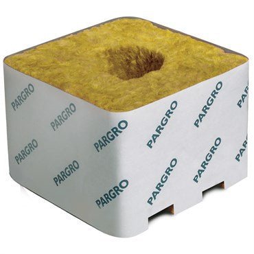 Pargro Rockwool Strips - 4in x 4in x 2.6in with Hole - Carton (216/Carton) - Black Label Supply llc