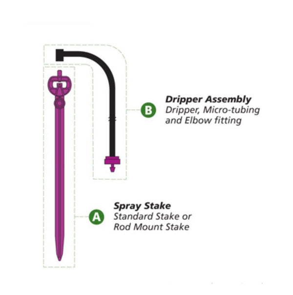 PC SPRAY STAKE / ASSEMBLIES - Black Label Supply llc