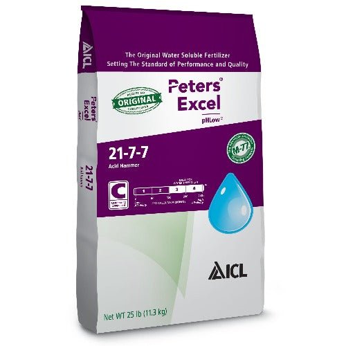 Peters® Excel pHLow™ 21 - 7 - 7 Acid Hammer - 25lb (80/PL) - Black Label Supply llc