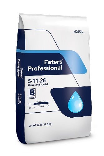 Peters® Professional 5 - 11 - 26 Hydroponic Special Fertilizer - 25lb (80/PL) - Black Label Supply llc