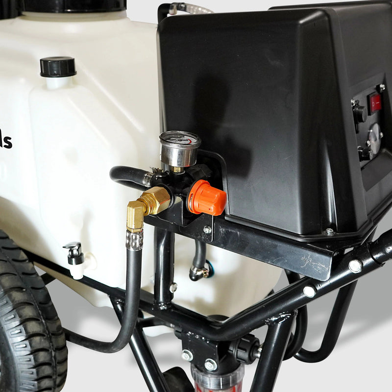 PetraTools HD21000 Wheelbarrow Battery - Powered Sprayer - Black Label Supply llc