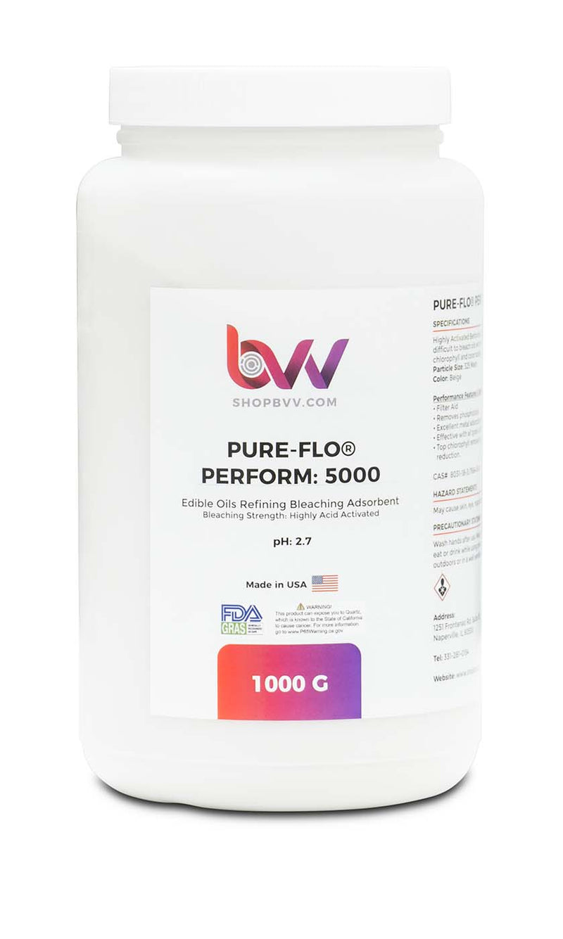 Pure - Flo® Perform 5000 Highly Acid Activated Bleaching & Decolorizing Bentonite for Edible Oils *FDA - GRAS - Black Label Supply llc