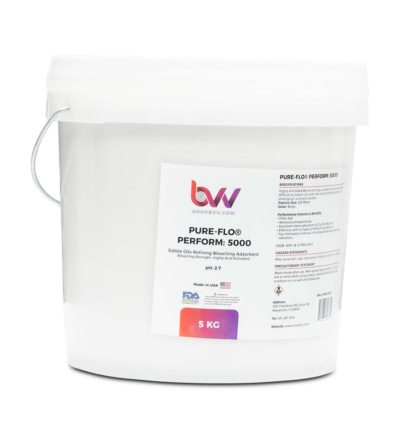 Pure - Flo® Perform 5000 Highly Acid Activated Bleaching & Decolorizing Bentonite for Edible Oils *FDA - GRAS - Black Label Supply llc