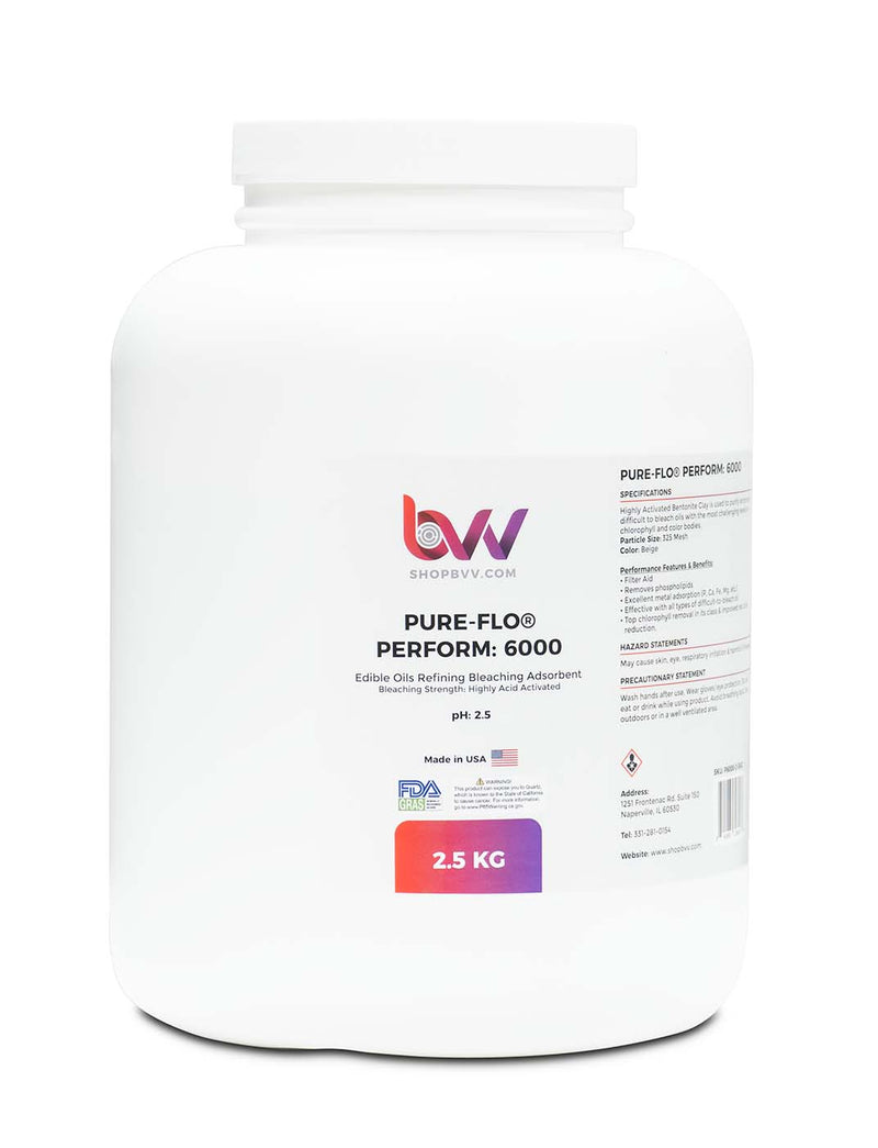 Pure - Flo® Perform 6000 Highly Activated Bleaching & Decolorizing Bentonite for Edible Oils *FDA - GRAS - Black Label Supply llc