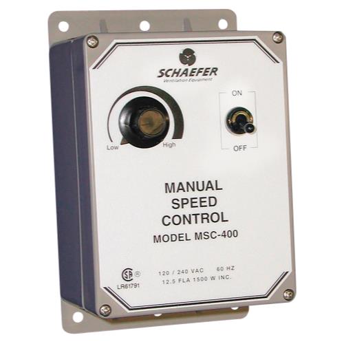 Schaefer Manual Fan Speed Controller - Black Label Supply llc