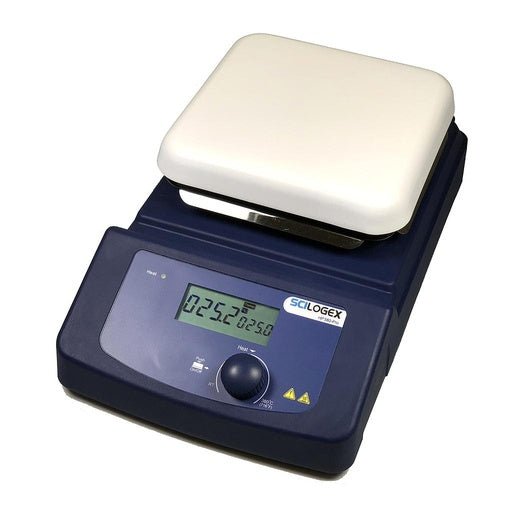 SCILOGEX SCI380H - Pro LCD Digital 5.5 x 5.5 in. Hotplate, ceramic plate, 110V, 50/60Hz US Plug - Black Label Supply llc