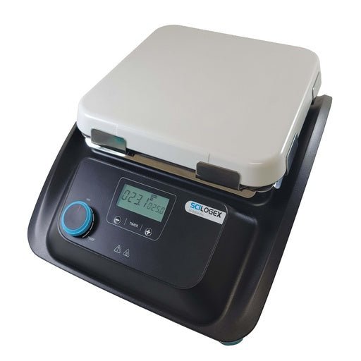 SCILOGEX SCI500H - Pro LCD Digital 10 x 10 Magnetic Hotplate, ceramic - glass plate, 110V, 50/60Hz US Plug - Black Label Supply llc