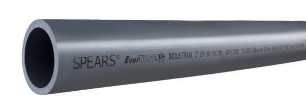 Spears® Pipe PVC SCH80 PIPE - Sold by the ft. - Black Label Supply llc