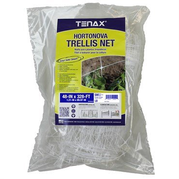 Tenax® Hortonova Trellis Net White 48"x328' - Black Label Supply llc