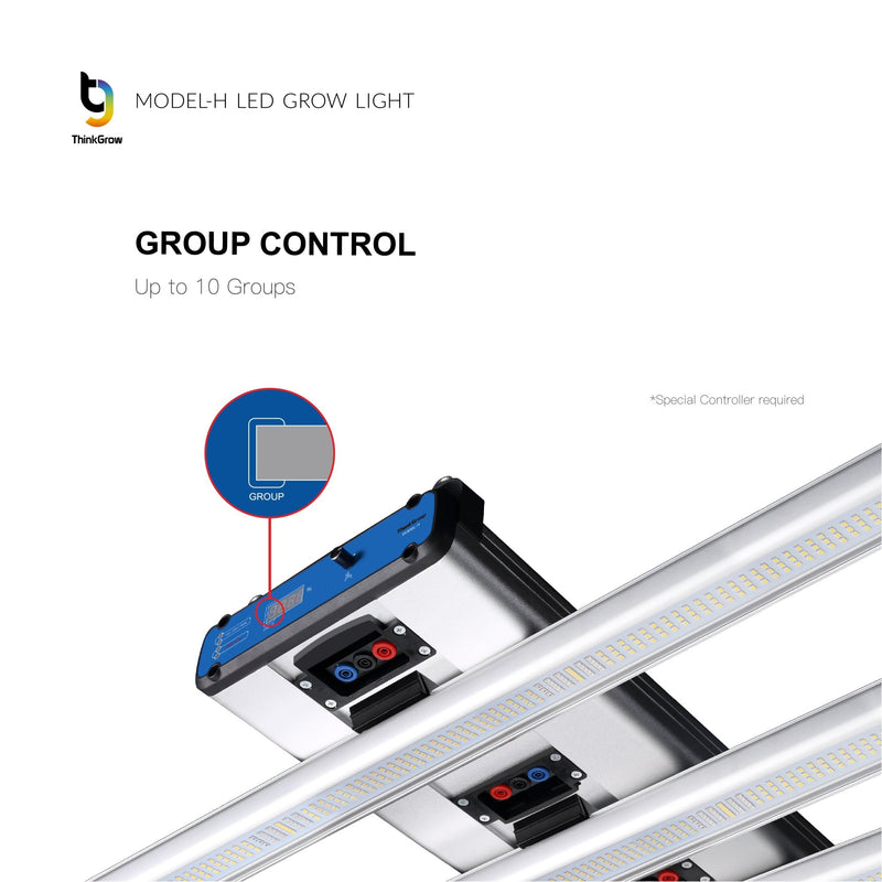 ThinkGrow Model - H LED Grow Light - Black Label Supply llc