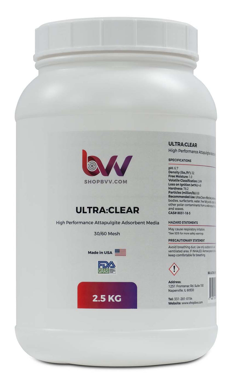 Ultra Clear - Granular High Performance Bentonite for Bleaching & Decolorizing Edible Oils *Compares to CRX™ - Black Label Supply llc