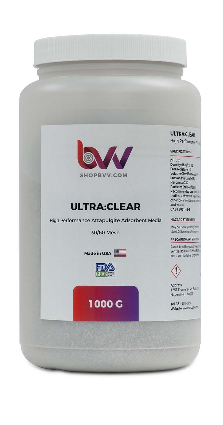 Ultra Clear - Granular High Performance Bentonite for Bleaching & Decolorizing Edible Oils *Compares to CRX™ - Black Label Supply llc