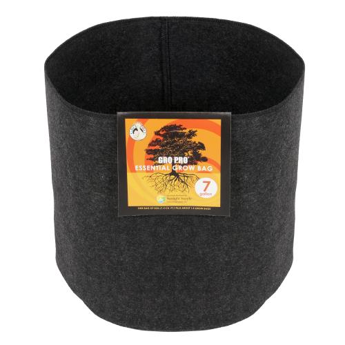 Gro Pro® Essential Round Fabric Pots - Black